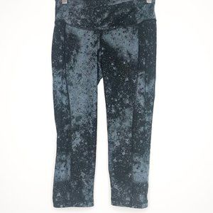 Old Navy Active Black Printed Mid Calf Leggings